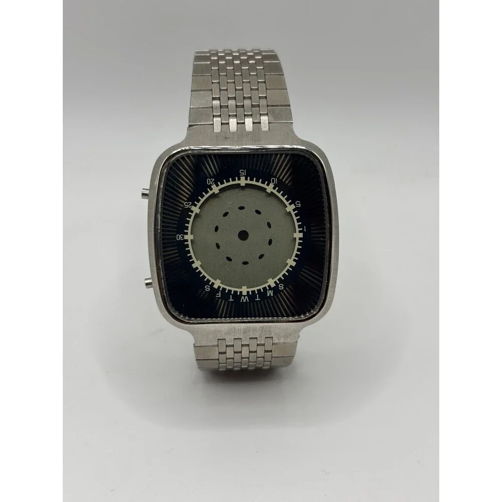RARE Vintage 1978 Texas Instruments Starburst Digital Analog Mens Watch FOR PART